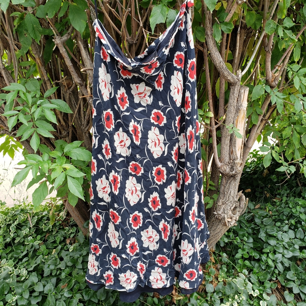 Shin length Silk Skirt
